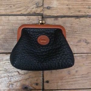 Dooney & Bourke Black and Brown Coin Purse
